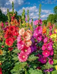 من أسمائها المتداولة: خطمية – خطمية مكس ألوان – الخطمية الزهرية – الختمية – Hollyhock – Garden Hollyhock – Alcea